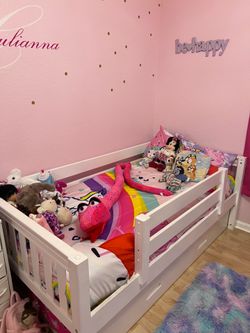 Two twin trundle beds