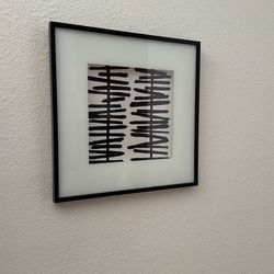 2 Pieces Of Black And White Art