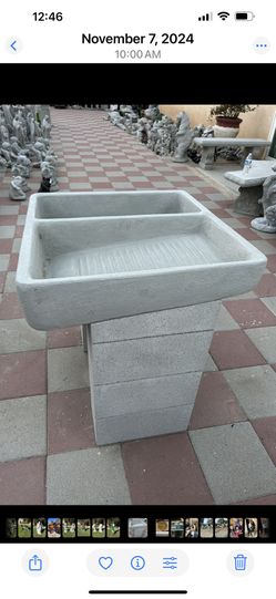New Lavadero Made Out Of Cement 