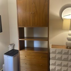 Room & Board Addison Dresser Cabinet Bookcase in Walnut