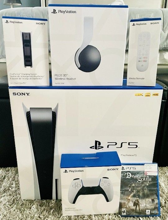 Sony PlayStation 5 Disc Edition PS5 Used Working
Console, Controller, Headset