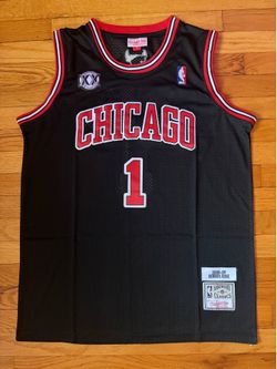 Chicago Bulls Derrick Rose 2010-11 Black Jersey (Large)