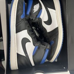Jordan 1 High Top Blue/Blk/Wht Size 13