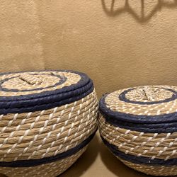 Wicker storage Baskets