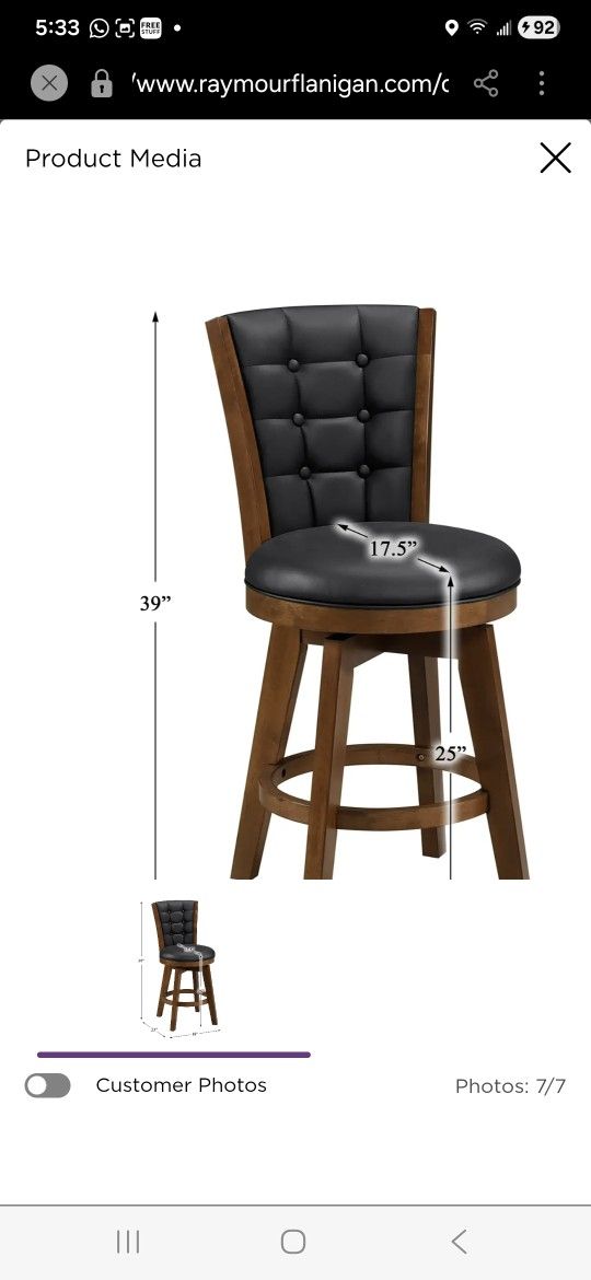 2 Barstools