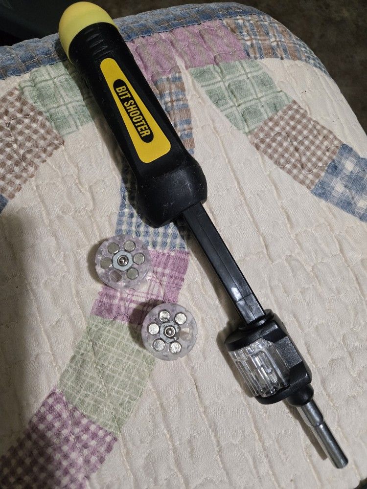 Big Shooter Screw Driver With Bits See All Pics NO Flaws