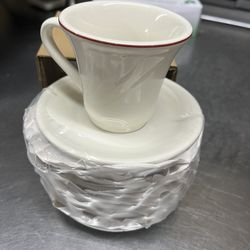 5” Tuxton China Saucers ( 5” Platos Para Tazas De Café )