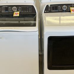 GE Profile Top Load Washer And Gas Dryer (Scratch And Dent) With Warranty 
