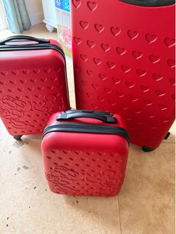 Mickey and Minnie suitcases