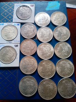 Silver dollars $80 Each or trade for old pocket watches