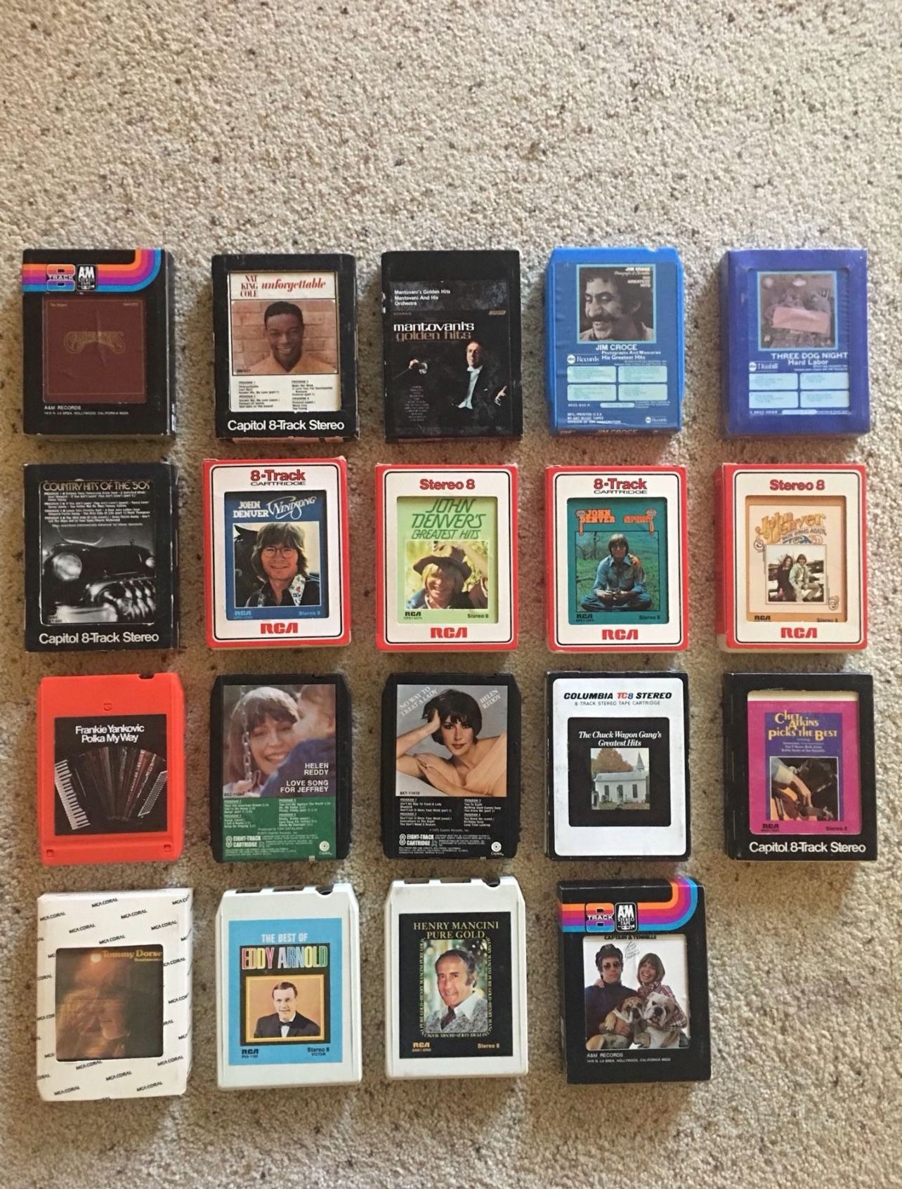 8 Tracks!! Yes! Some Still In Original Wrap