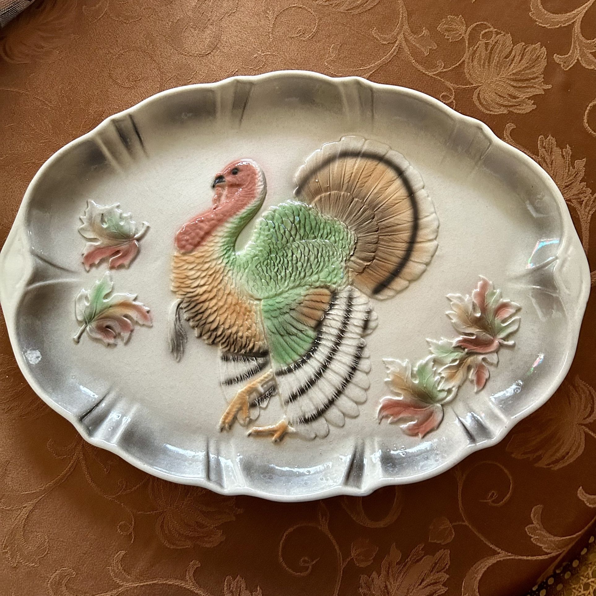 Vintage Mid Century Turkey Platter — California Pottery (1958) by Lane & Co. — Length 20.25" — Excellent Condition