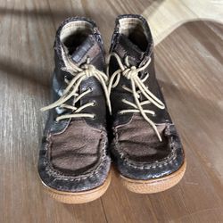 LIVIE & LUCA Brown leather Kids boots -Size 13 