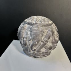 Intricate Stone Carved Sculpture Art Piece 
