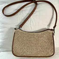Straw Crossbody Bag Purse 