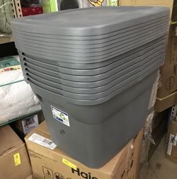 New Sterilite 18 Gal Tote Box (8 Boxes with Lids)
