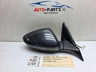 3wiresplug 2018 - 2019 - 2020 - 2021 - 2022 HONDA ACCORD SEDAN RIGHT MIRROR OEM AY67874