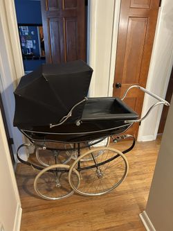 Vintage Silver Cross Baby Carriage/ Pram