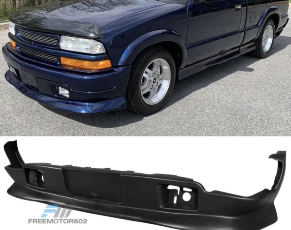 Fit 98-04 Chevy S10 Sonoma Extreme Style PU Front Bumper Lip Spoiler Body Kit