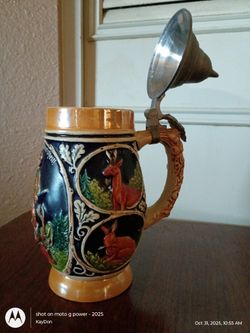 Authentic Original Handcrafted Ceramic German Beer Stein