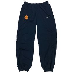 Vintage Nike Manchester United Windbreaker Pants Mens Medium M Blue Jogger Track