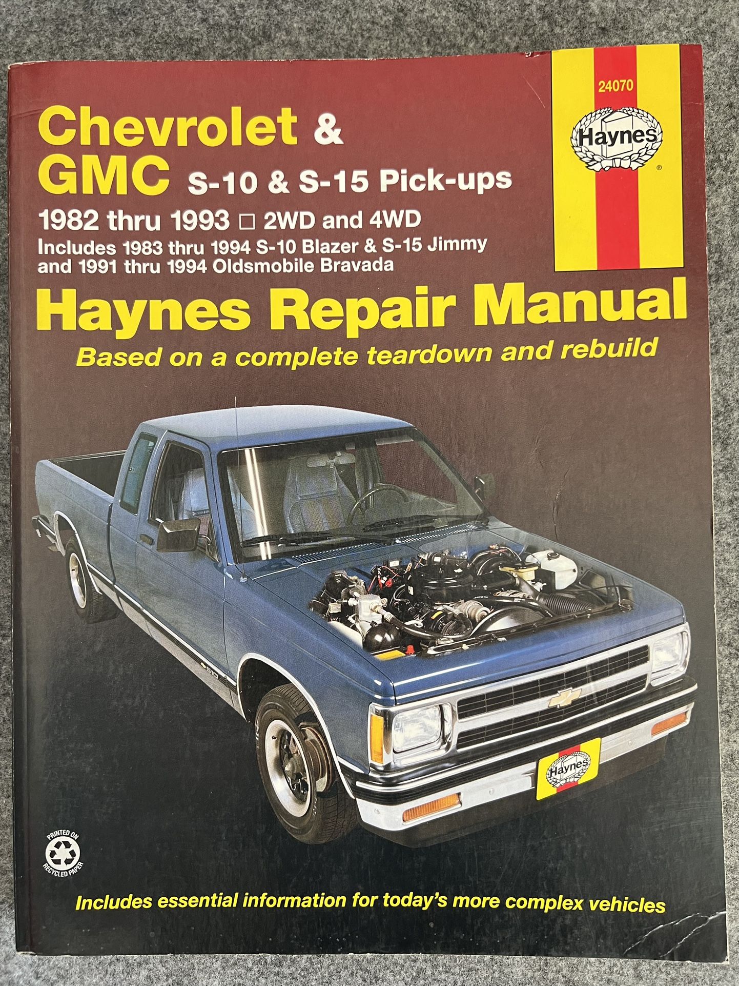 Haynes Chevrolet S10 & S15 Trucks Repair Manual