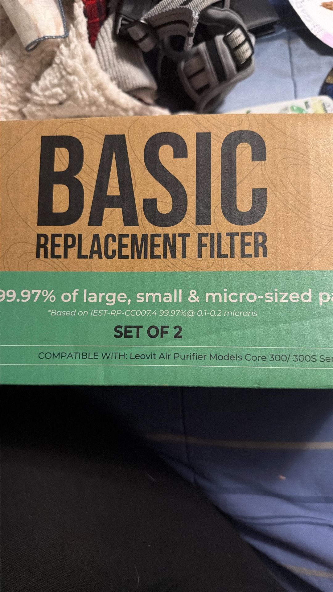 2 Pack Replacement Air Purifier Filters For Leovit Air Purifier