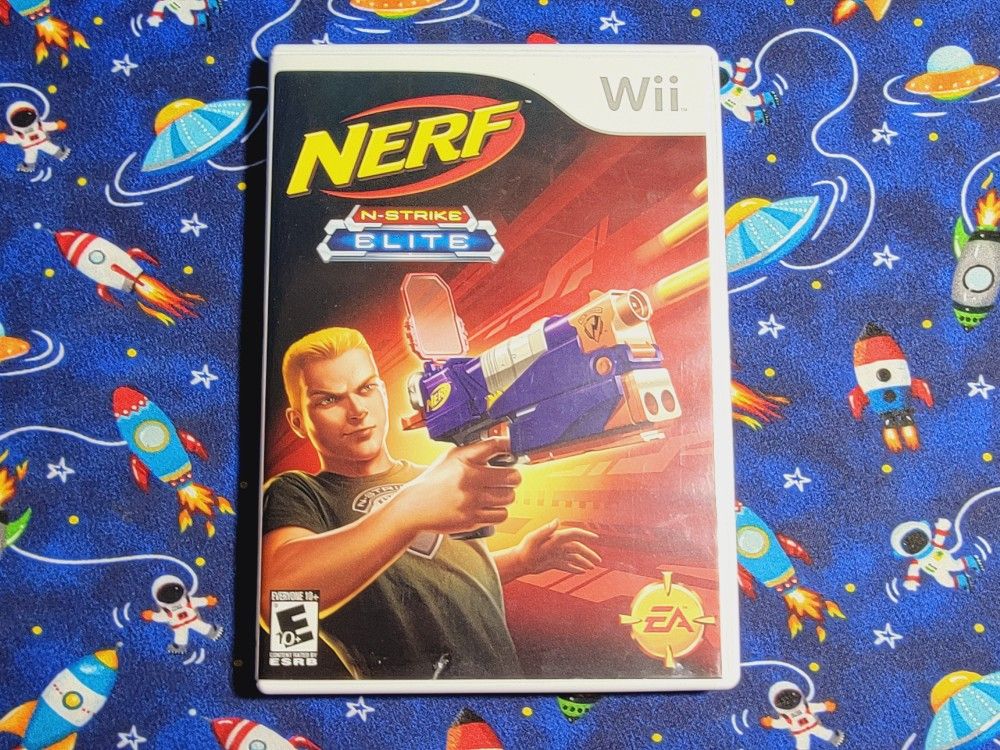Nerf N Strike Elite Nintendo Wii Wii U Game Disc Case & Artwork