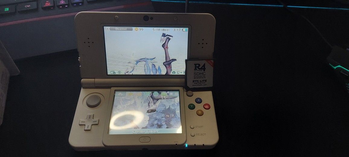 Japanese New 3ds With CFW And R4I Card 