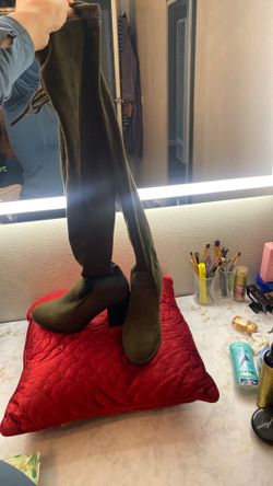 Green Tall Boots
