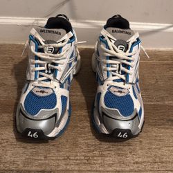 Balenciaga Track Runners Blue And White 