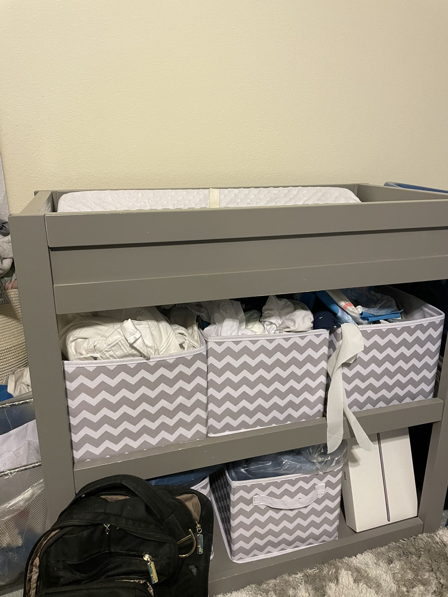 Changing Table And Baby Bag