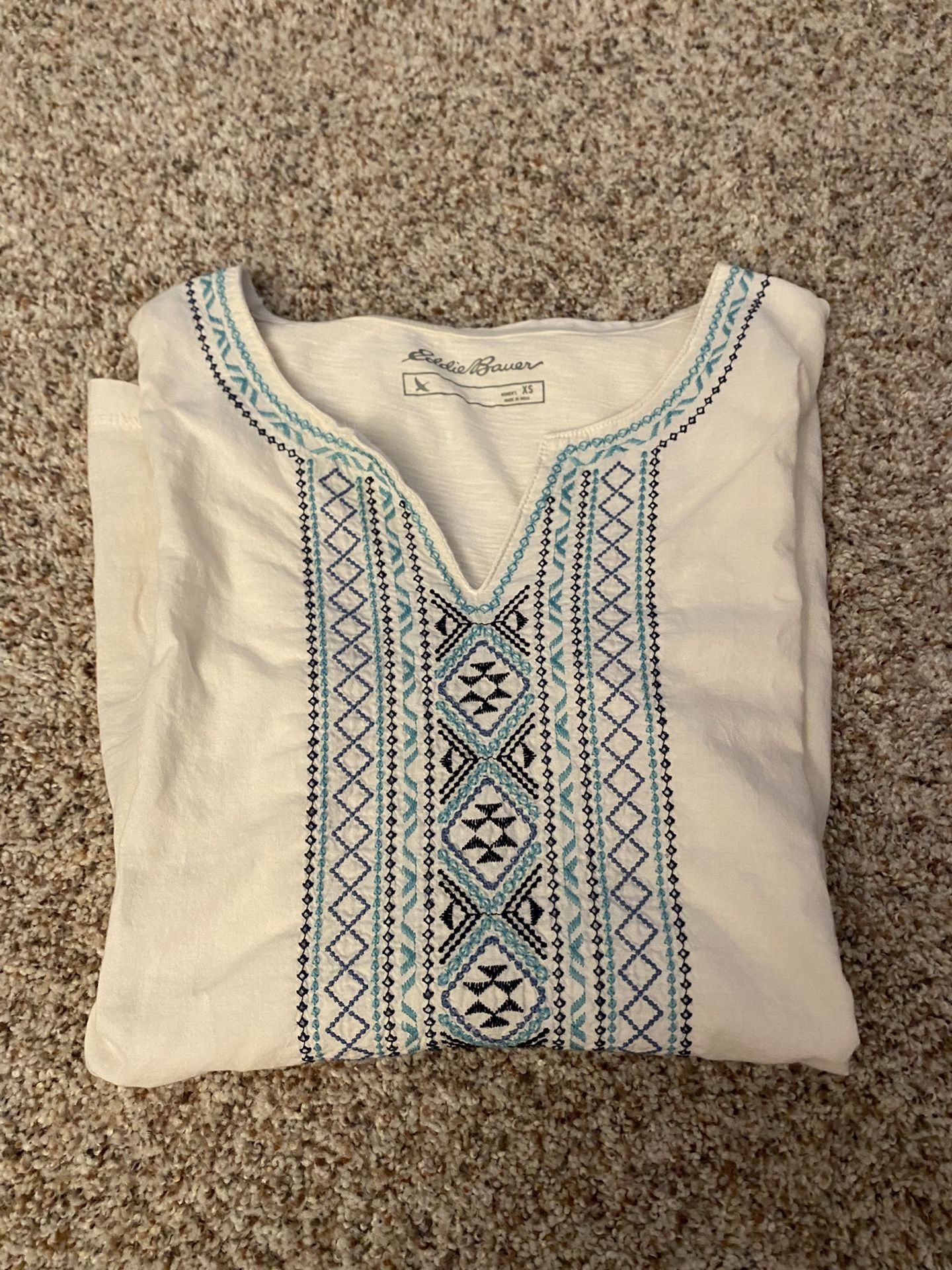 Eddie Bauer Boho Tunic Top Sz XS