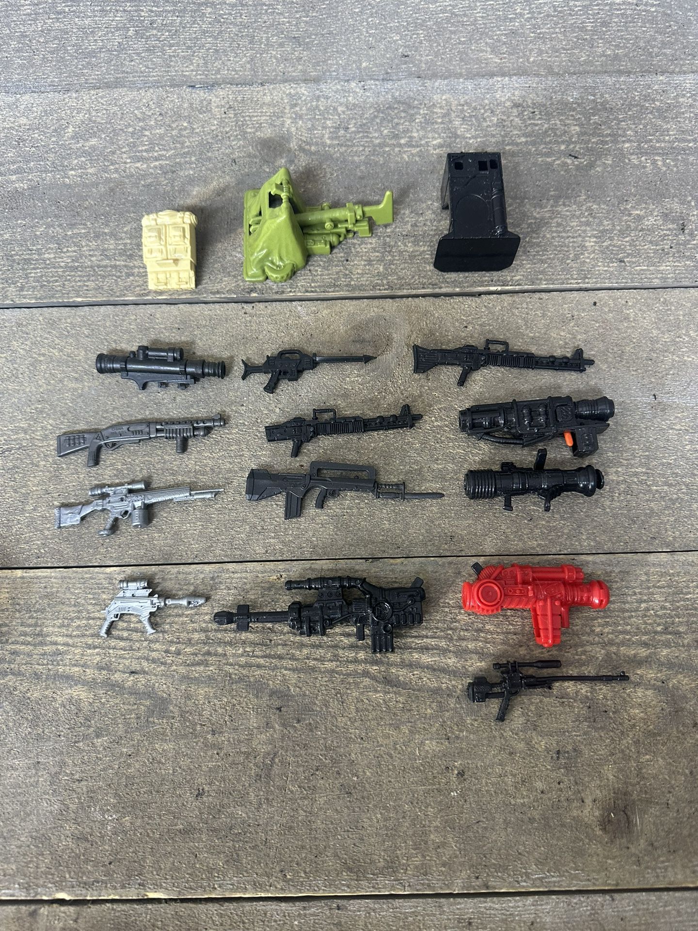 Vintage Hasbro GI Joe 3.75" 12" ARAH Weapons Backpacks Accessories Parts Lot