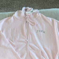 Victoria Secret Zip Up Hoodie Very Soft On Inside 
