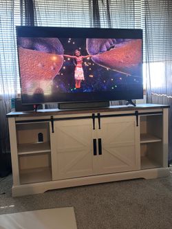 TV stand for up to 65 inch TV farmhouse style