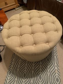 Ottoman Gold With Storage .