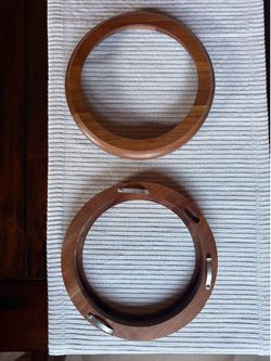 Hardwood circular plate frames