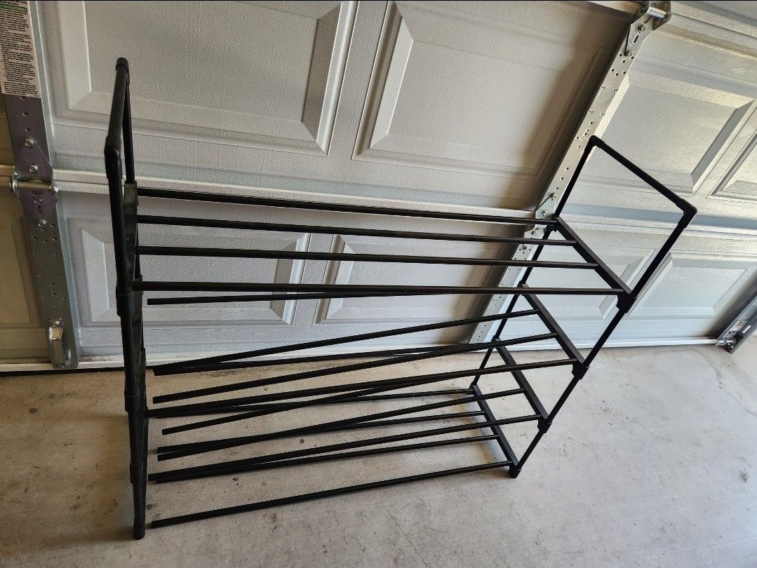 Shoe Rack, 4-Tier Shoe Organizer, Hold up to 20 Pairs of Shoes