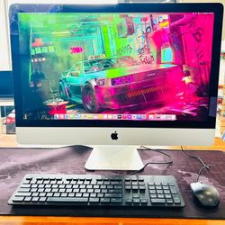 Apple iMac 27” 2020 8-Core i7 64GB RAM 500GB SSD Radeon Pro 5500 8GB VRAM -Bent Cracked glass