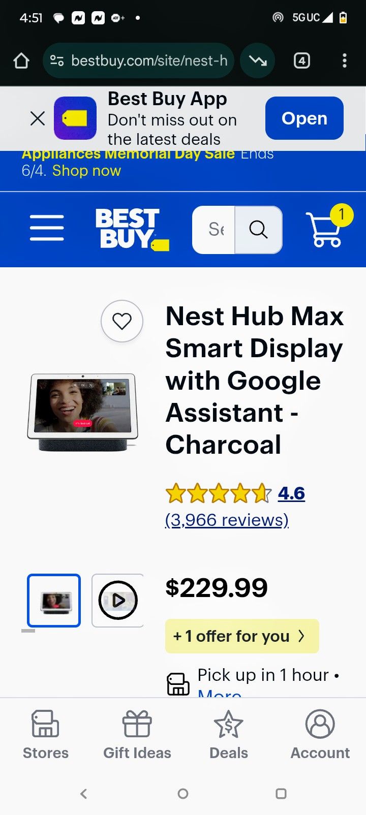 Google Nest Hub Max New Sealed