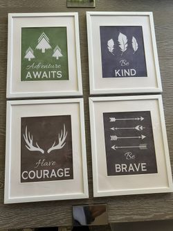 Artwork White Framed 12x15