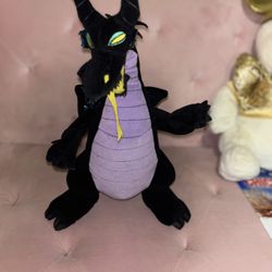 DISNEY STORE SLEEPING BEAUTY MALEFICENT DRAGON PLUSH