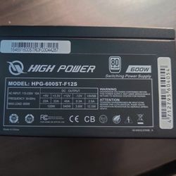 600W PC Power Supply 