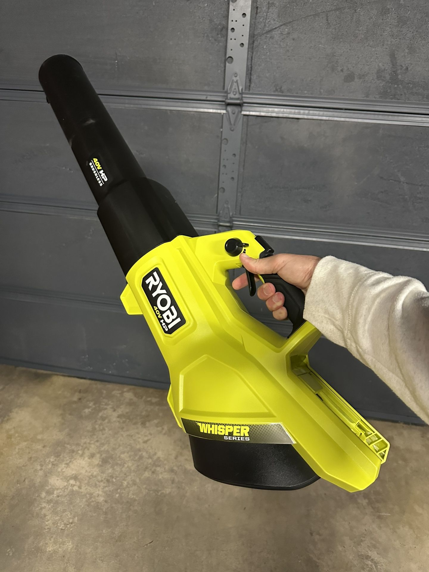 RYOBI 40V HP Brushless 190 MPH 730 CFM Cordless Battery Jet Fan Leaf Blower (Tool Only)