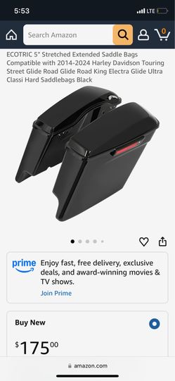 Stretched Hard Saddlebags Fit For Harley Electra Road Street Glide 2014-2024