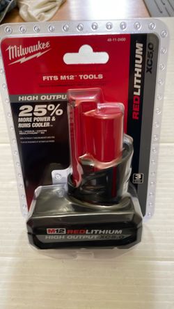 Milwaukee M12 HO 5.0 Battery 75.00 5ah