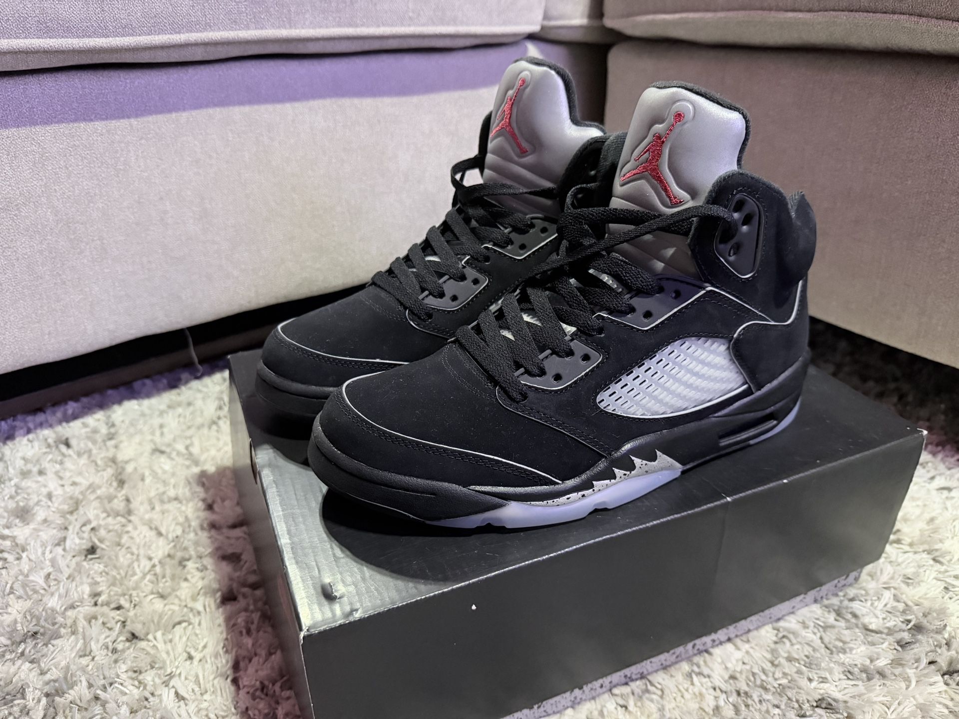 Jordan 5 Black Metallic Size 9