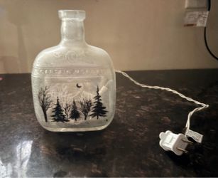 Hand-Painted Captain Morgan Bottle Lamp
