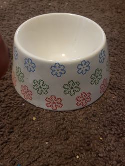 Food and water dishes for small dog